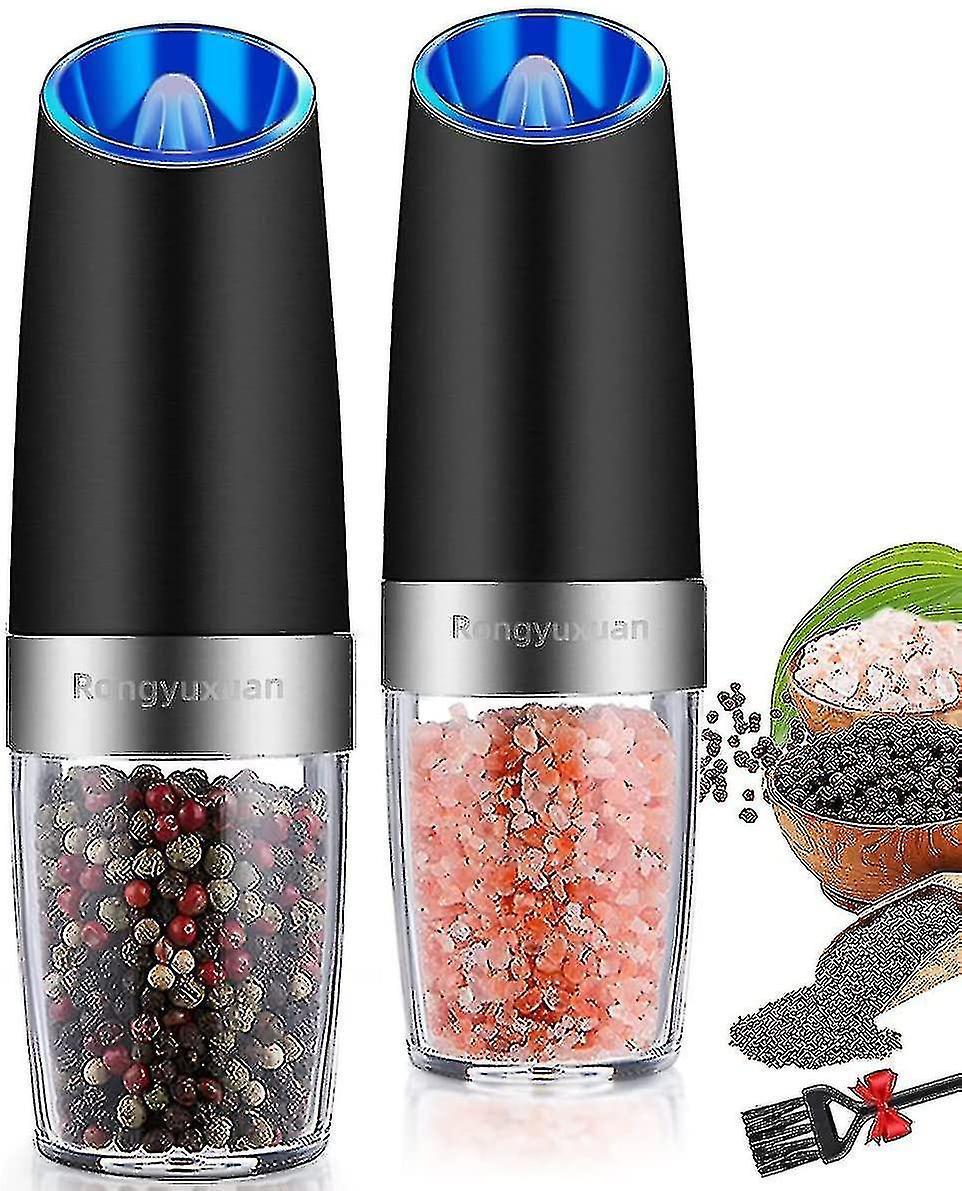 Electric Salt And Pepper Grinder Set, Automatic Pepper And Salt Mill Grinder Battery-operated