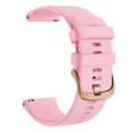 Polar 20mm Range compatible Silicone Watch Straps with Rose Gold Buckles