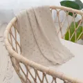 Living Textiles | Bamboo Cotton Heirloom Blanket - Sand