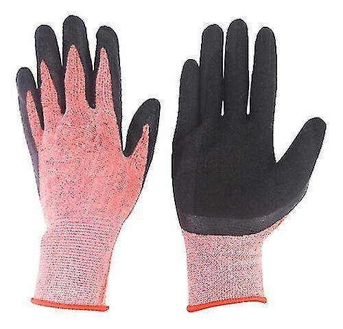 Waterproof Palm Coated Gloves Latex Coated Black Safety (1 Piece)