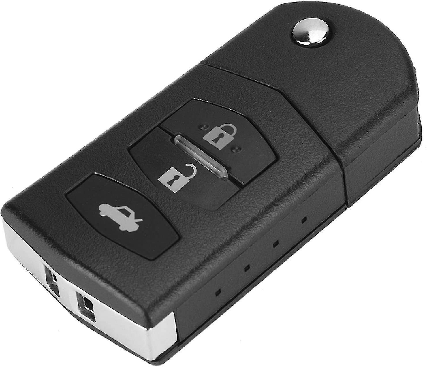 Car Folding Flip Key Fob Case Remote Key Case Key (black) (1pcs)