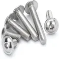 Truss Head Screw With Hexagon Socket And Flange. Stainless Steel Hex Socket Bolt. M5x8mm. Gift