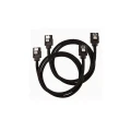 Corsair Premium Sleeved Sata 6Gbps 60Cm Cable - Black