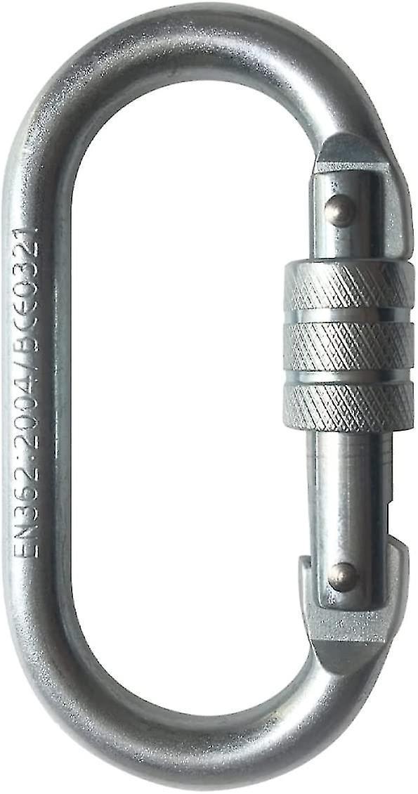 Yoga Hammock O-ring Safety Hook Carabiner Outdoor Climbing Master Lock Large Climbing Carabiner Safety Carabiner Steel Galvanized Carabiner (silver) (