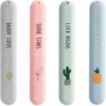 4pcs , Toothbrush Head Protective Case Toothbrush Box Toothbrush Cover Travel Toothbrush Box For Travel Camping School