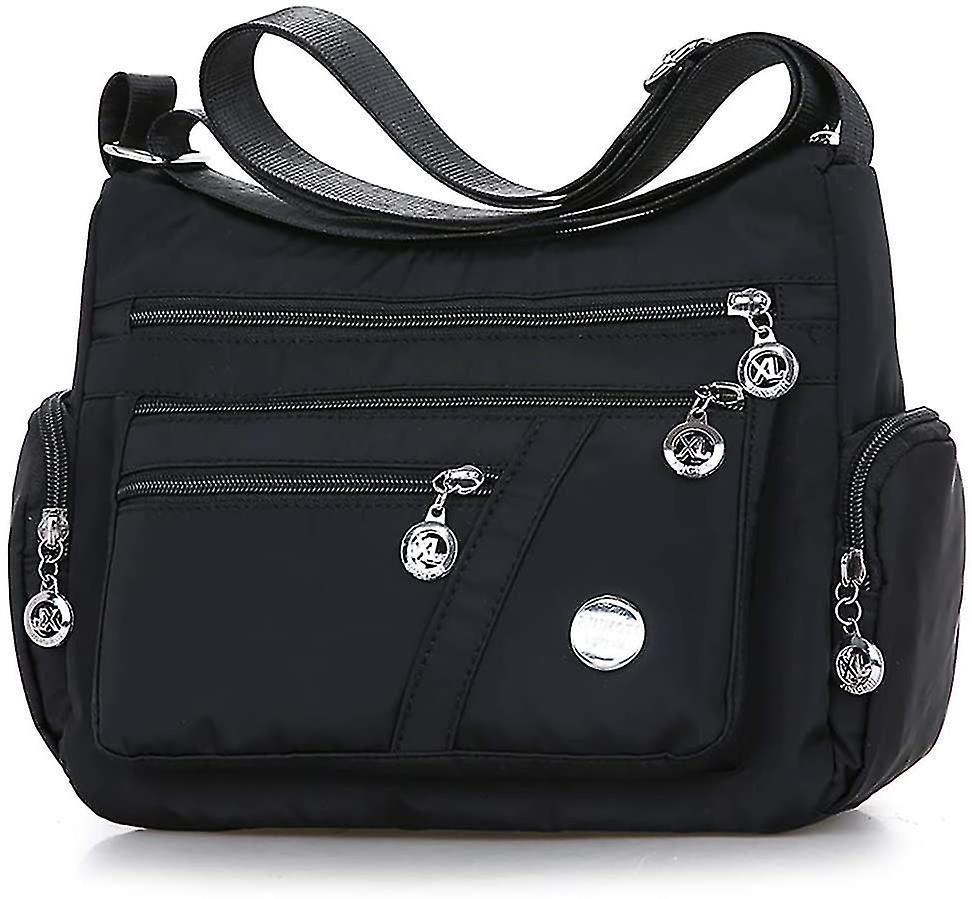 Ladies Messenger Bag Nylon Shoulder Handbag Lightweight Waterproof Messenger Bag