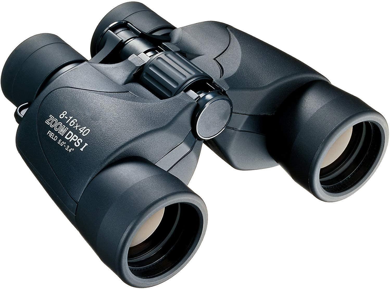 Olympus binoculars 8-16x40 S with shoulder strap, bag and 15 year manufacturer's guarantee. Clear images, natural colors, wide field of view, lightweight - ideal for nature observation, sports and concerts,（black）