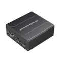 HDMI Audio Extractor Converter Simulation HDMI to Optical SPDIF 2.0CH / Digital 5.1CH + HDMI with 3.5mm Stereo Audio Splitter Adapter HDMI 1.4 Version Support 4K x 2K 3D (Black)