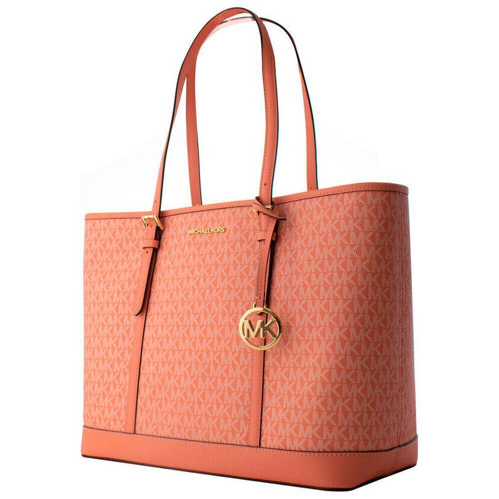 Michael Kors Women's Handbag 35T0GTVT3V-PWD-BLSH-MLT Pink Leather 40 x 30 x 16 cm