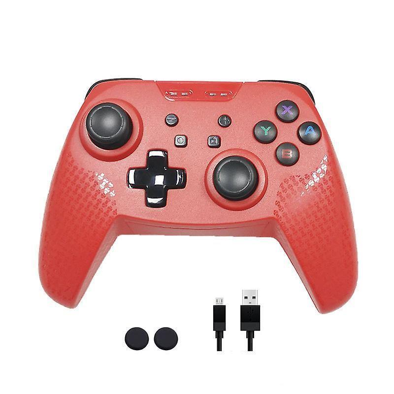 Chronus Wireless Controller for Nintendo Switch - Wireless Controller for Switch Pro Controller with Dualshock Compatible with PS3 PC iOS13.0 and Android supports Gyro Axis Turbo and Dual Vibration(Red)