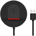 Wireless Charger, Qi-Certified Charging Stand Pad for iPhone,AirPods, Samsung,（black）