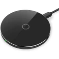 QI Wireless Charging Pad Fast Charge Stand Compatible with iPhone XS/XR/X/8, Samsung Note 9/S10/S9/S8/S7,Google Pixel 3,Sony Xperia XZ3/XZ2,LG V30,Lumia 950,（black）
