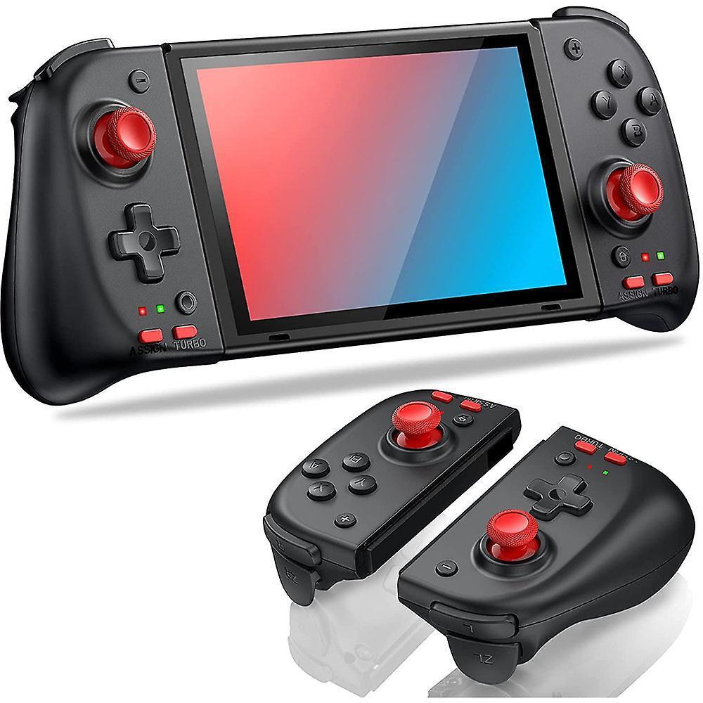 For Nintendo Switch Controller Programmable Joycon Controller for Nintendo Switch OLED with Turbo Motion Joypad Accessories(black)