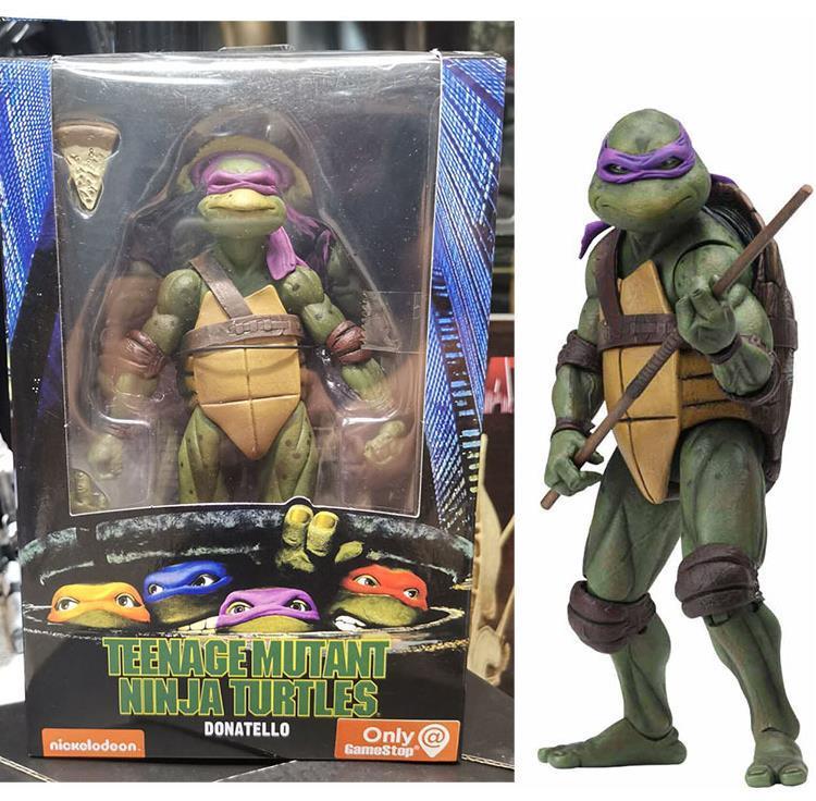 Goodgoods Kids Teens NECA TMNT Mutant Ninja Turtles 1990s Movie Action Figures Toys Gift(Purple)