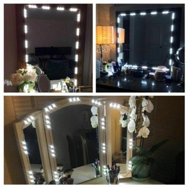 Dimmable Makeup Mirror Light LED Dressing Mirror Cosmetic Vanity Light Strip Kit