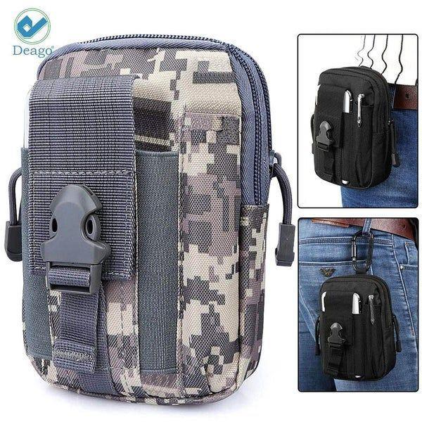 Deago Tactical Waist Bag Pack Pouch EDC Gadget with Cell Phone Holster Holder fo