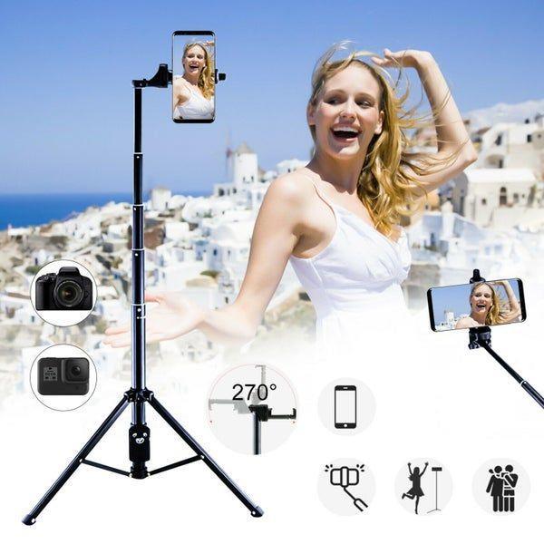 Selfie Stick Tripod Wireless Remote Control Portable Phone Stand