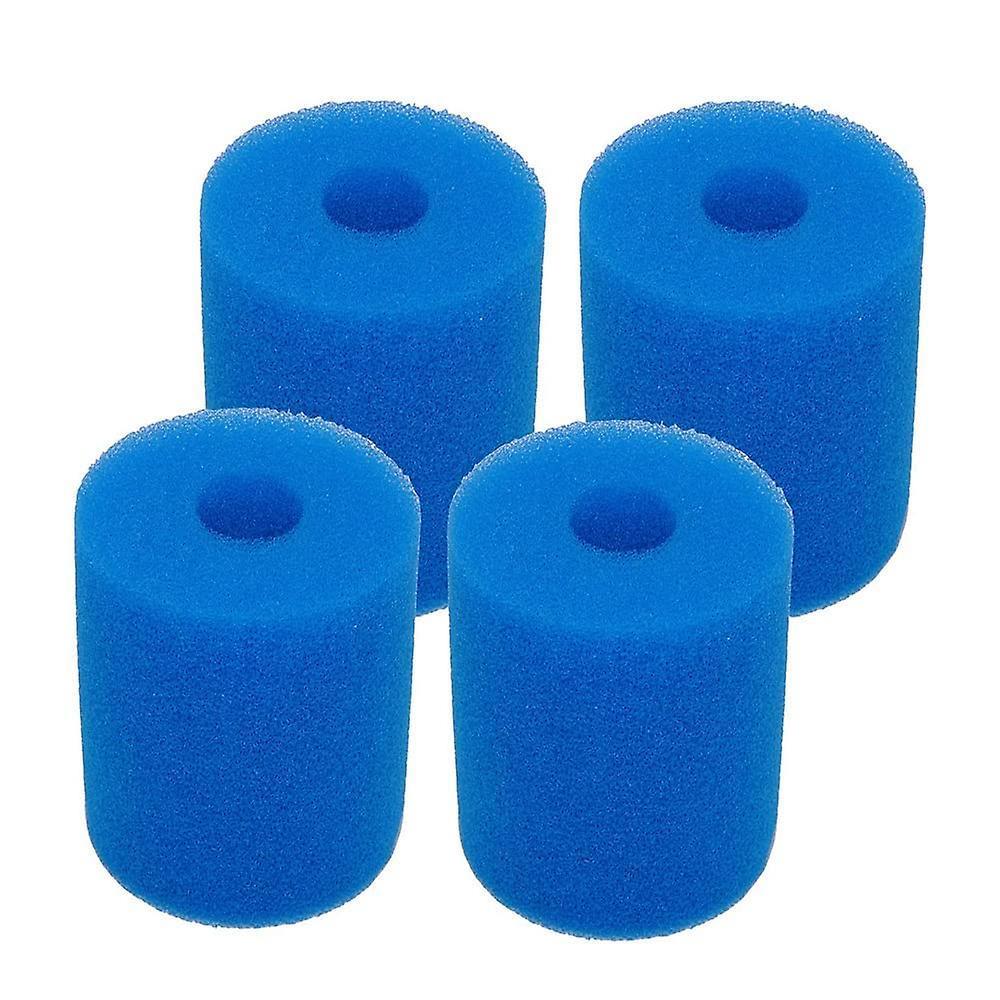 4 Pack H-type Reusable Washable Hot Tub Cleaning Tool Pool Filter Cartridge Sponge For H-type In-tex Sponge Filter