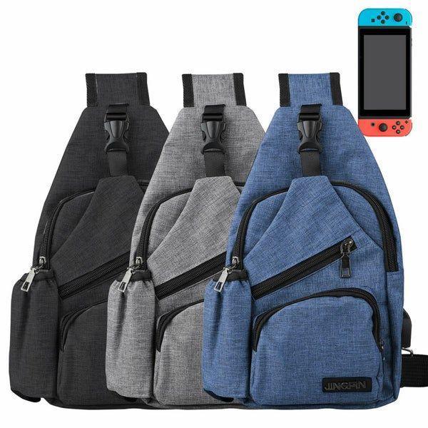 Travel Bag w/ USB Charging For Nintendo Switch