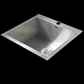 BRIENZ Stainless Steel Kitchen Sink - 530mm DEEP Single Bowl Square Corners - Top Mount