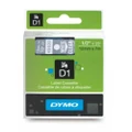 Dymo D1 Tape Label 12mmx7m - White on Clear