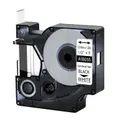 5 x Dymo SD18055 Generic 12mm Black Text on White Heat-Shrink HeatShrink Tube Industrial Rhino Label Cassette - 1.5 meters