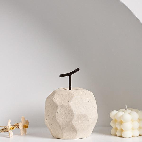 Ceramic Decorative Apple in Dune