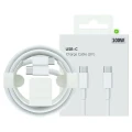 2M 100W USB C Charger Cable Cord For Apple Samsung Google Laptop Mackbook Laptop & iPad Pro (White)