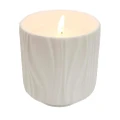 Urban Marlow Abstract Ripple Ceramic 175ml Scented Vanilla Candle Decor White