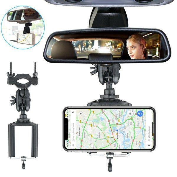 Car Rear View Mirror Mount Stand Holder For Cell Phone GPS
