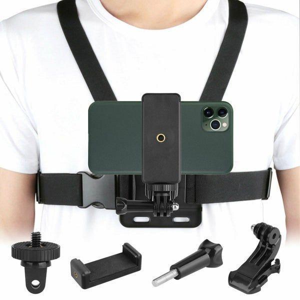 Chest Harness Body Strap Mount for iPhone GoPro Android