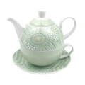 Urban 19cm ES Journey Ceramic Tea For One Pot/Cup Drinkware w/ Handle Green