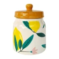 Urban 16.5cm Evergreen Ceramic Jar w/Lid Storage Organiser Canister Green/Yellow