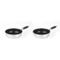 2x Salter 20cm Stainless Steel Non-Stick Frypan Induction/Gas Frying Cookware