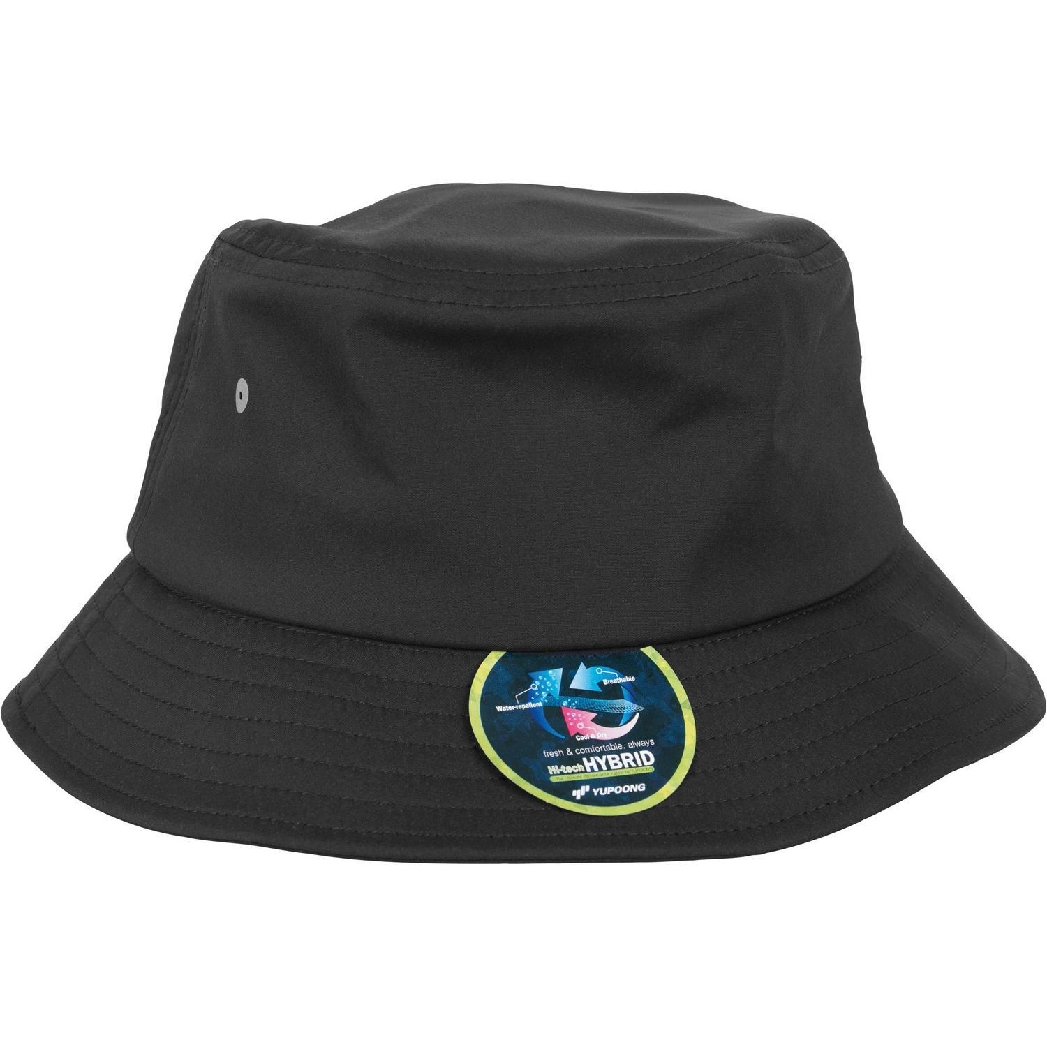 Flexfit By Yupoong Nylon Bucket Hat (Black) (One Size)