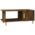 Coffee Table Smoked Oak 90x50x40 cm Engineered Wood vidaXL