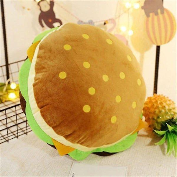 New creative burger plush toy soft padded plush cushion pillow |Plush Pillows