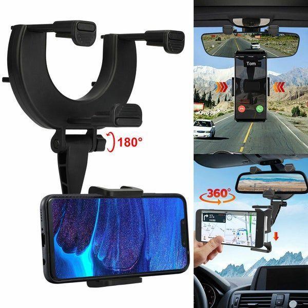 Car Rear View Mirror Mount GPS Cell Phone Holder