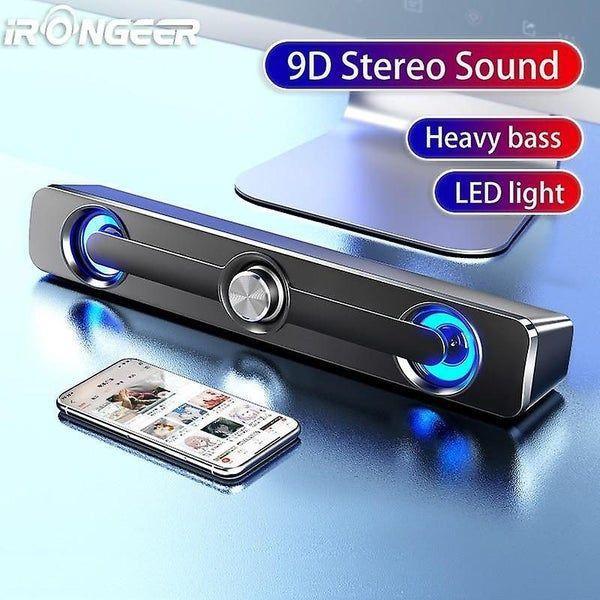 Black bluetooth sound bar USB computer bar suitable for computer speakers