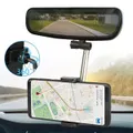 Car Rear View Mirror Mount Holder Stand Cradle For Cell Phone