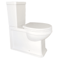 Abey Burlington Traditional Rimless Toilet Suite Wall Faced Gloss White 371455