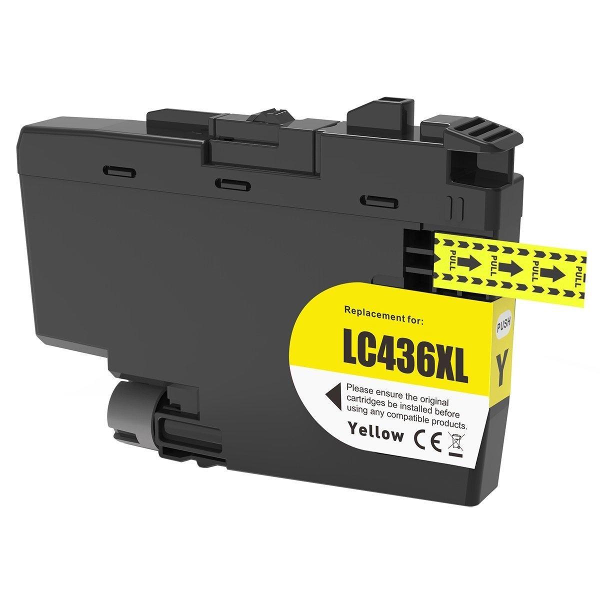 Brother LC-436XLY LC436XLY Generic High Yield Yellow Ink Cartridge