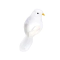 2 PCS Home Ornaments Three-dimensional Turtle Dove Lawn Statues Artificial Birds Decoration White