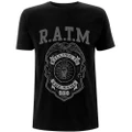 Rage Against the Machine Unisex Adult Police Badge Cotton T-Shirt (Black) (L)