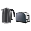 Russell Hobbs Colour Plus 1.7L Kettle and 2 Slice Toaster - Storm Grey