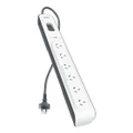 Belkin BSV603 6-Outlet 2-Meter Surge Protection Strip,Complete Three-line AC protection, Protects Against Spikes And Fluctuations, CEW $30,000,2YR BSV603au2M
