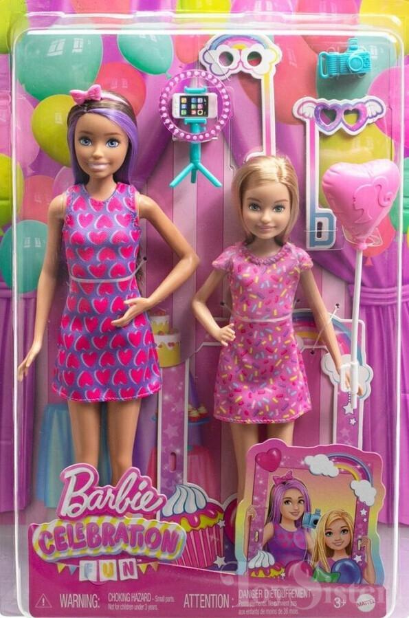 Barbie Celebration Fun Photobooth Playset Skipper & Stacie Doll 2-Pack