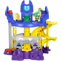 Fisher-price - Dc Batwheels Race Track Playset Launch & Race Batcave With Lights Sounds & 2 Toy Cars