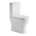 Abey Poco Universal Rimless Toilet Suite Wall Faced Gloss White 371380