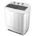 Lenoxx Portable Twin Tub Washing Machine with Rinse and Self-drain Function